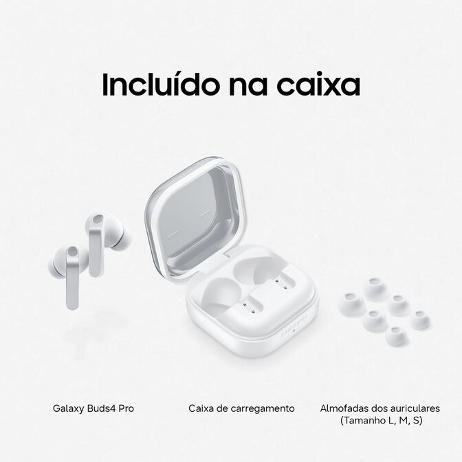 Earbuds Samsung Galaxy Buds 4 Pro Bluetooth Branco image number 7