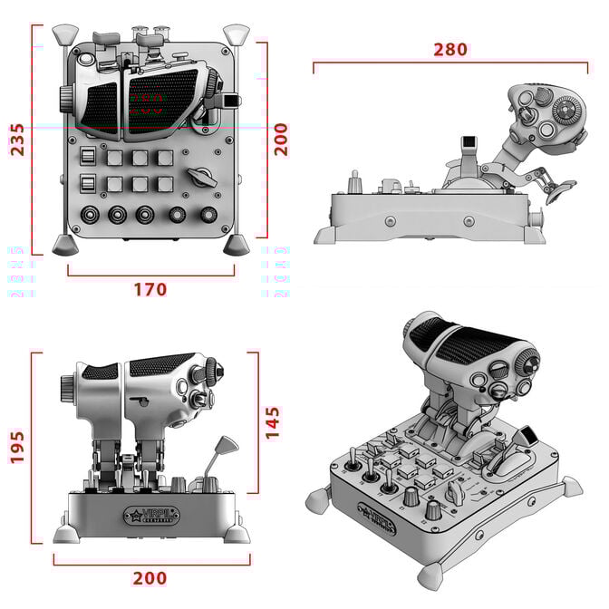 VIRPIL Controls MongoosT-50CM3 Throttle Lever image number 5