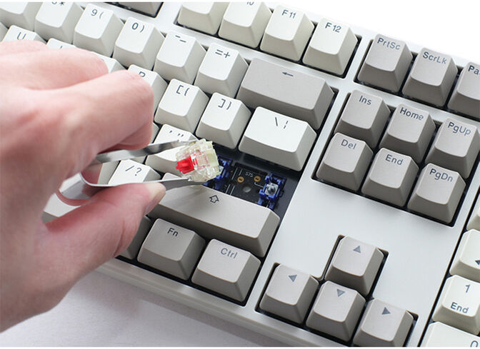 Teclado Mec&acirc;nico Ducky Origin 100% Vintage MX Red (PT) image number 1