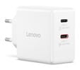 Carregador Lenovo de Parede USB-C 65W Dual GaN Branco + Cabo USB-C 1.5m image number null