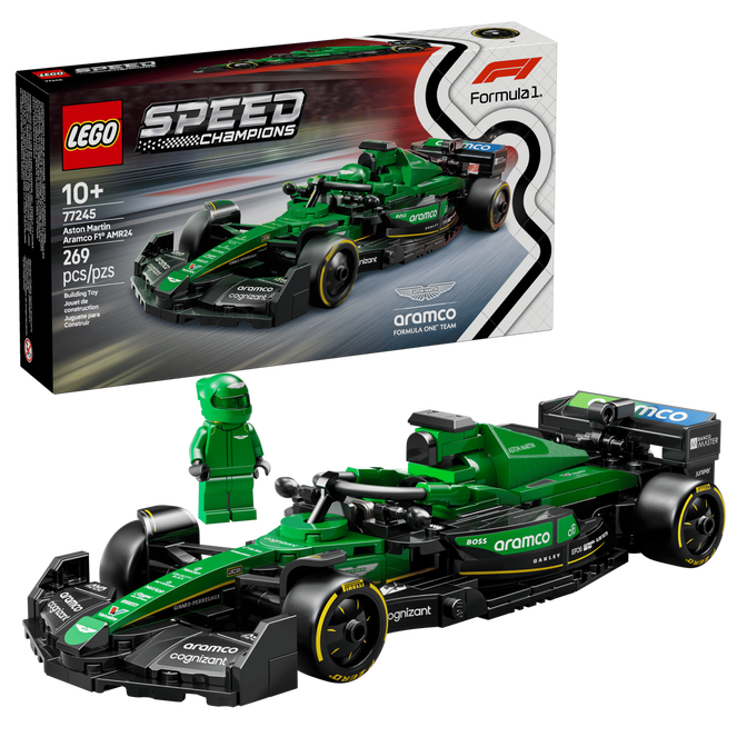LEGO Speed Champions: Carro de Corrida Aston Martin Aramco F1 AMR24, 269 Pe&ccedil;as (77245) image number 0
