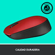 Rato Logitech M171 Wireless Vermelho/Preto image number null