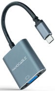 Adaptador Nanocable USB-C M > VGA F 10 CM Cinza image number null