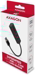 HUB USB AXAGON HMA-CR3A 3x USB-A + SD/microSD, USB3.2 Gen 1, metal image number null