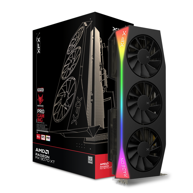 Gr&aacute;fica XFX Radeon RX 9070 XT Mercury OC Gaming Triple Fan 16GB GDDR6 image number 0
