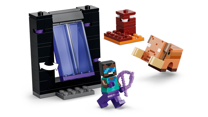 LEGO Minecraft: Jornada em Nether e Portal do End, 192 Pe&ccedil;as (21584) image number 2