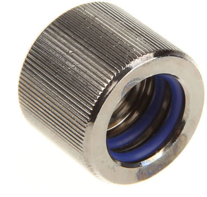 Conector EKWB HD G1/4 Femea / Femea 12/10mm N&iacute;quel Preto image number 0