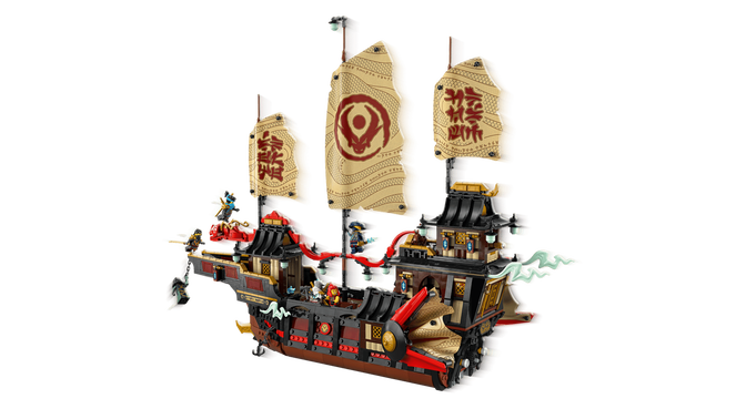 LEGO Ninjago: O Navio Pirata do Templo, 2387 Pe&ccedil;as (71848) image number 2