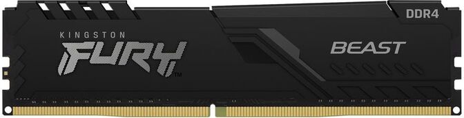 Kingston 8GB DDR4 3200MHz FURY Beast Preto 1R CL16 image number 0