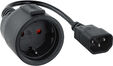 Cabo Adaptador de Alimenta&ccedil;&atilde;o Nanocable C14 p/ Schuko 0.25 M Preto image number null