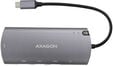 Multiport-Hub AXAGON HMC-6M2, USB 3.0, M.2-SATA, HDMI, Gbit-LAN, 2x USB-A, 1x USB-C image number null