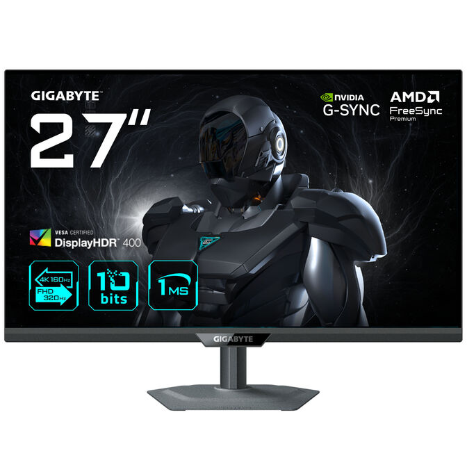 Monitor Gigabyte 27" G27U UHD SS-IPS 160Hz 1ms HDR400 AMD FreeSync Premium image number 0
