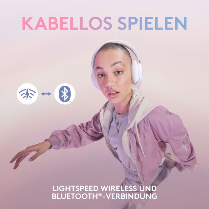 Headset Logitech G735 RGB Lightspeed Wireless Branco image number 11
