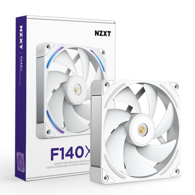 Ventoinha NZXT F140x Perfomance RGB 140mm - Single Pack Brancas image number 8