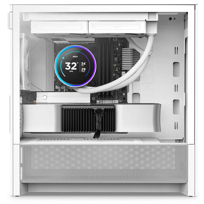 Caixa Micro-ATX NZXT H3 Flow Branca Vidro Temperado image number 7