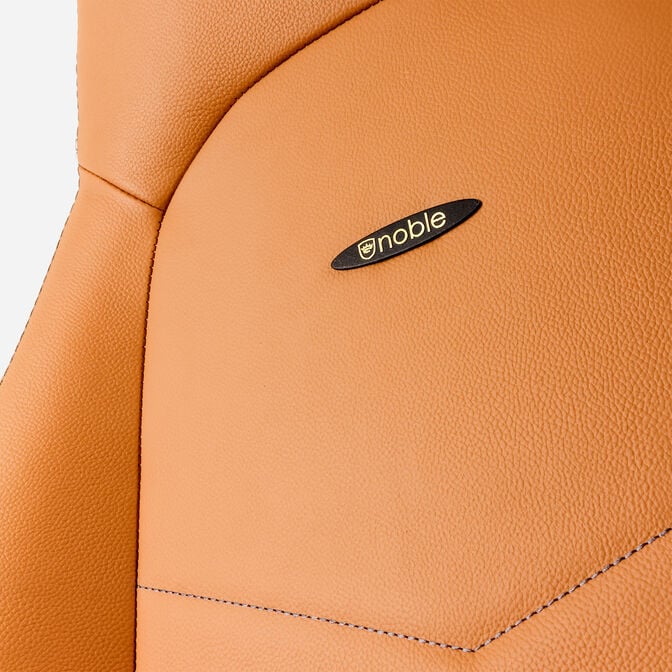 Cadeira noblechairs ICON Real Leather - Cognac / Preto image number 5