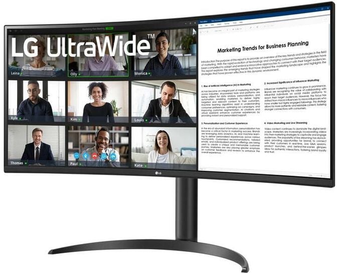 Monitor Curvo LG UltraWide 34" 34WR55QK-B VA UWQHD 100Hz 5ms sRGB99% image number 2