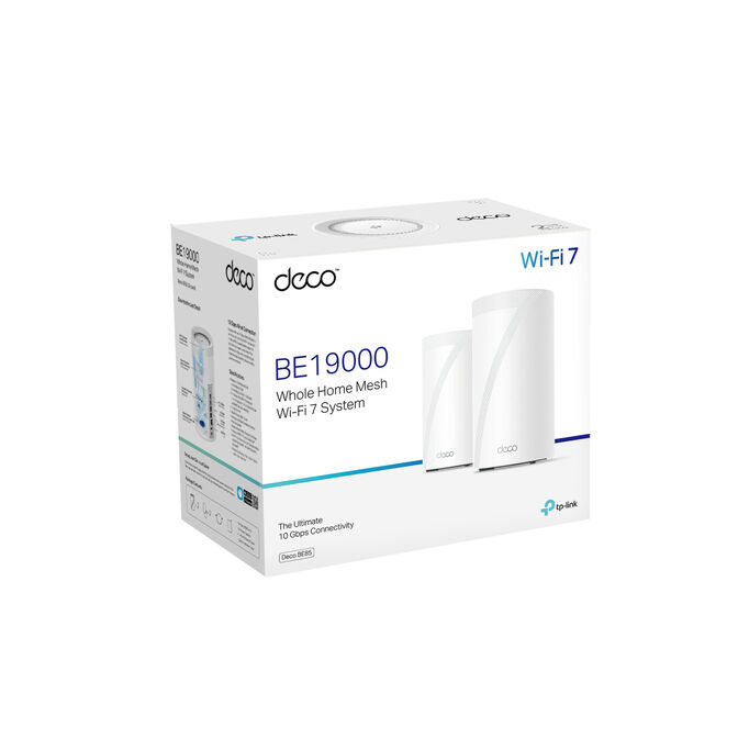 Sistema Mesh TP-Link Deco BE85 BE19000 Tri-Band WiFi 7 Whole Home Mesh Branco (Pack 2) image number 11
