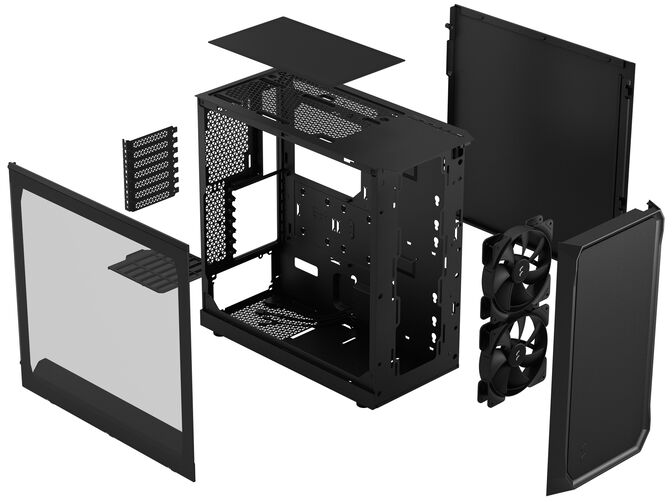 Caixa ATX Fractal Design Focus 2 Black TG image number 9