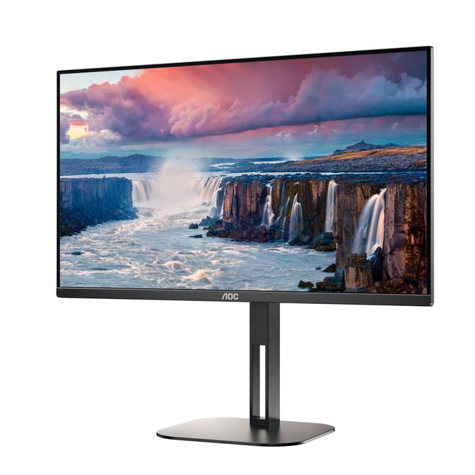 Monitor AOC 23.8" 24V5C/BK IPS FHD 75Hz 1ms USB-C 3.2 ( DP alt + PD65W) Low Blue Light c/Ajuste Altura image number 2