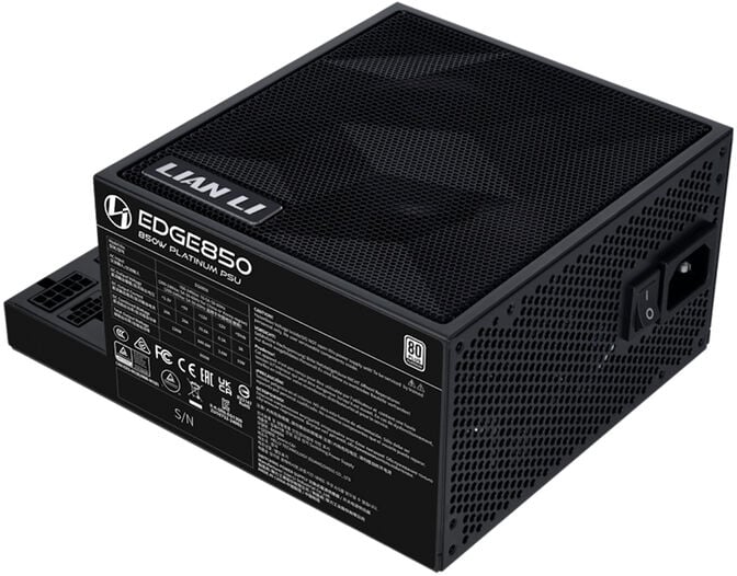 Fonte Modular Lian Li Edge 850W 80+ Platinum Preto image number 2