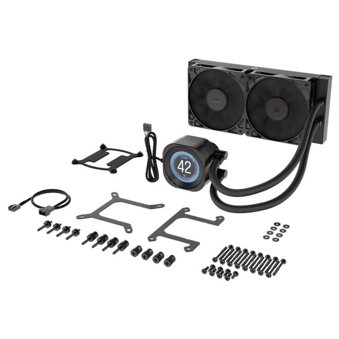 Water Cooler CPU Corsair NAUTILUS RS LCD 240mm Preto image number 5