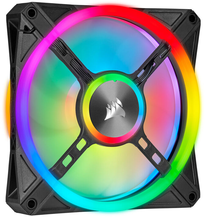 Ventoinha Corsair iCUE QL120 RGB PWM Preto 120mm image number 1