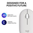 Rato Logitech Pebble 2 M350s Bluetooth Branco image number null