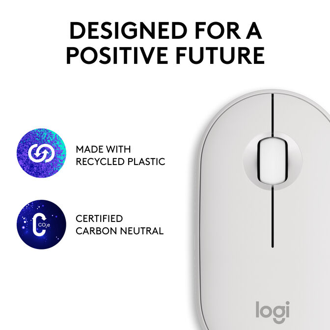 Rato Logitech Pebble 2 M350s Bluetooth Branco image number 10