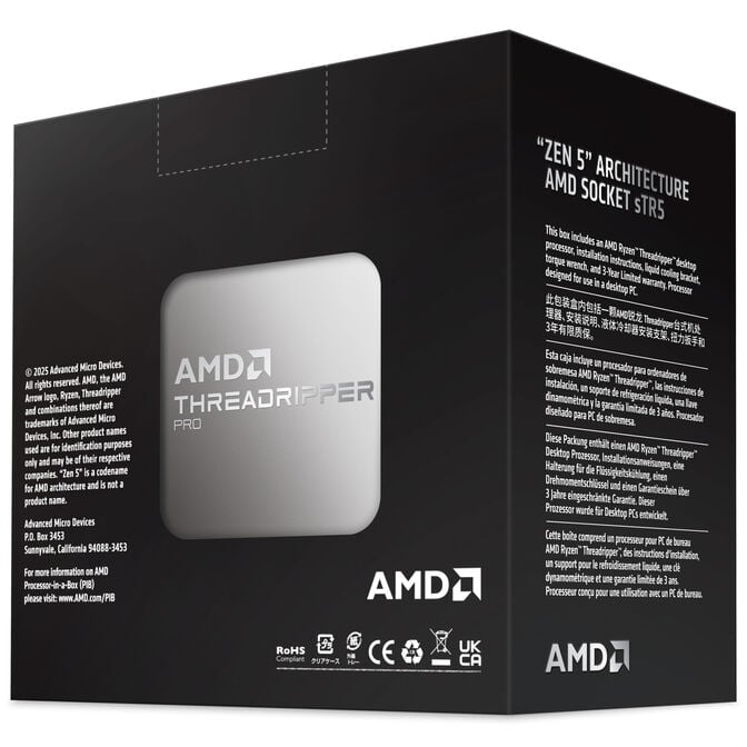 Processador AMD Threadripper PRO 9975WX 32-Core (4GHz-5.4GHz) 160MB sTR5 TRX50 / WRX90 / Pro 695 image number 16
