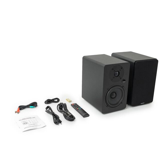 Colunas Hi-Fi Vulkkano A5 ARC MKII 50W Bluetooth HDMI ARC Pretas image number 6
