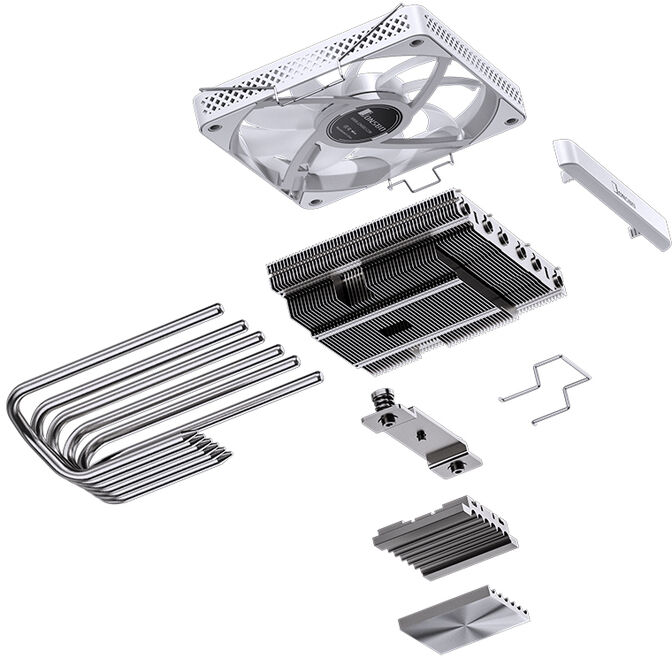 Cooler CPU Jonsbo HP-600 ARGB LS White 120mm image number 7