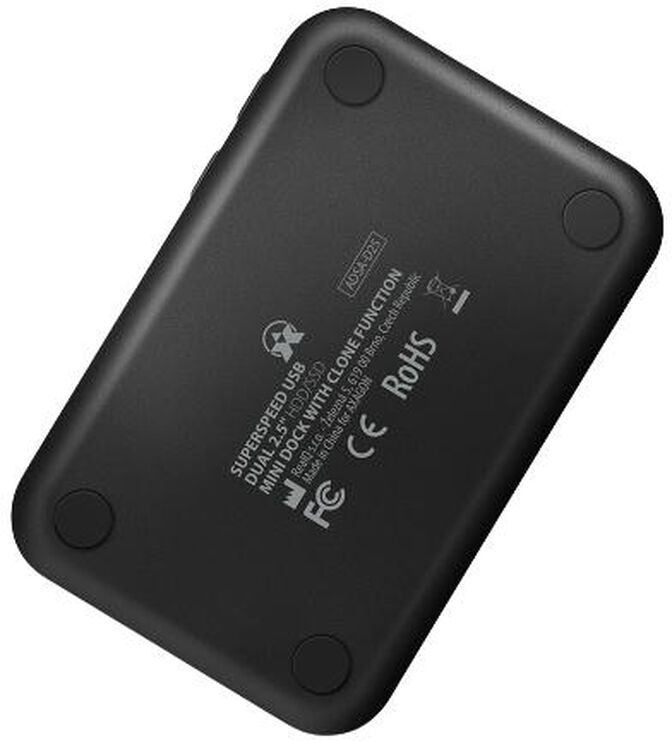 Mini Dual Dock AXAGON ADSA-D25 USB 3.2 Gen 1 - 2x SATA 6G 2.5" SSD/HDD image number 6