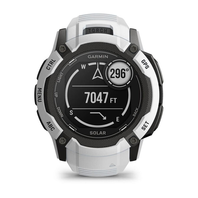Smartwatch Garmin Instinct 2X Solar 50mm Branco image number 12