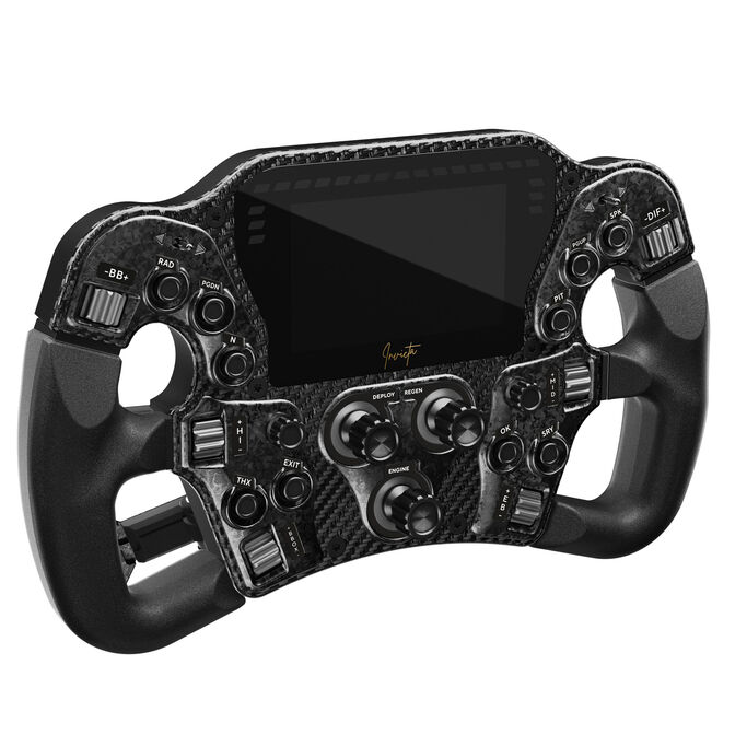 Volante Asetek SimSports Invicta Formula 4.3" LCD, USB-C, Black on Black Edition image number 0