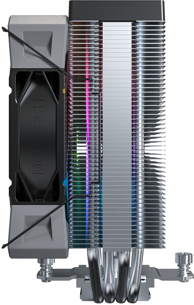 Cooler CPU Montech NX400 120mm Preto ARGB image number 3