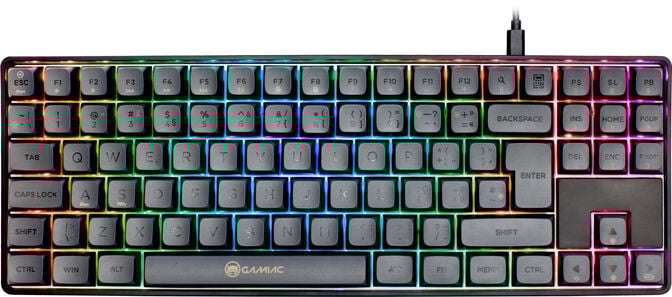 Teclado Mec&acirc;nico GAMIAC TKL RGB90G Kailh Blue Preto/Cinzento (PT) image number 0