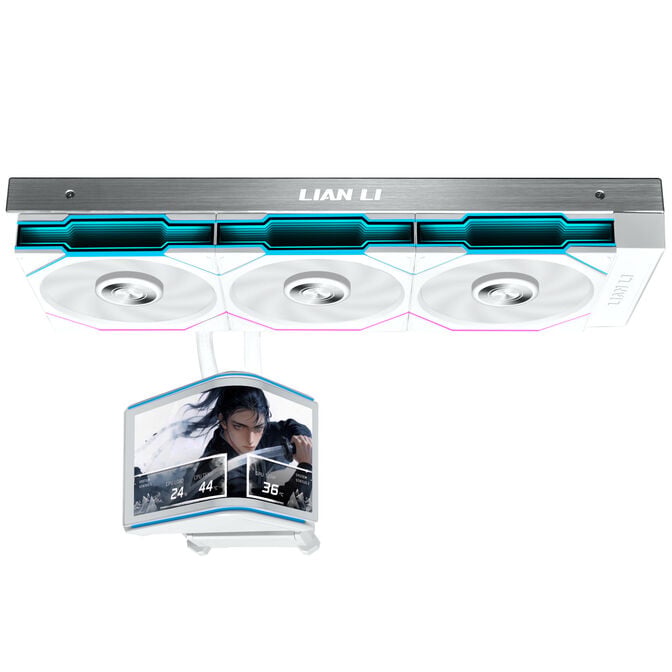 Water Cooler CPU AIO Lian Li HydroShift II OLED Curved 360TL Branco - 360mm image number 1
