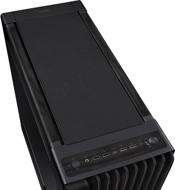 Caixa E-ATX Asus ProArt PA602 Wood Edition Preta image number 5