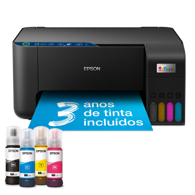 Impressora Multifun&ccedil;&otilde;es a Jato de Tinta Epson EcoTank ET-2861 WiFi image number 4