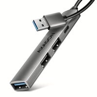 HUB USB AXAGON HUE-STA 1x USB-A 5Gbps + 2x USB-A + 1x USB-C, cabo USB-A 12 cm