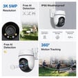 C&acirc;mara de Seguran&ccedil;a TP-Link TC43 Outdoor Pan/Tilt AI 3K Security Wi-Fi image number null