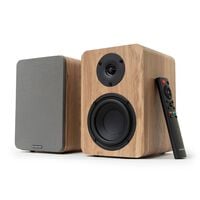 Colunas Hi-Fi Vulkkano A4 ARC MKII 40W Bluetooth HDMI ARC Castanhas