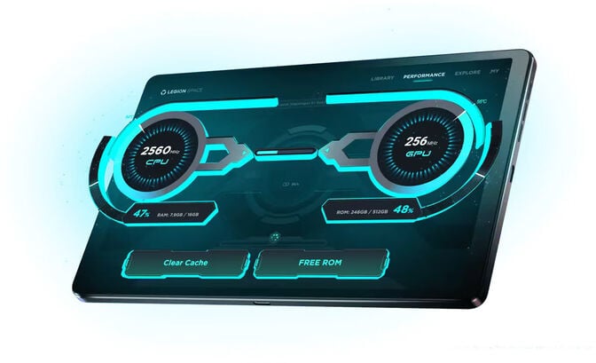 Tablet Lenovo Legion Tab Gen3 TB321FU 8.8" (12 / 256GB) 2.5K 165Hz WiFi Eclipse Black image number 3