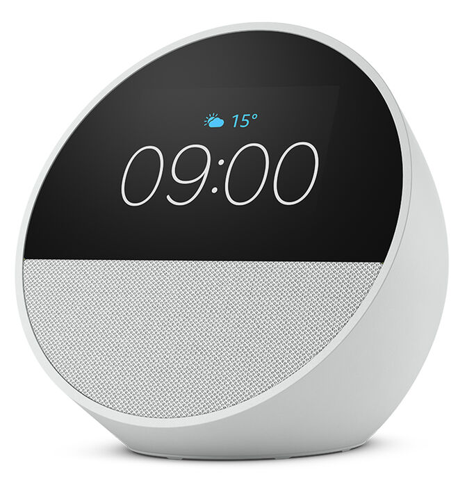 Despertador Inteligente Amazon Echo Spot (2024) Alexa Branco image number 0