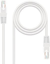 Cabo de Rede Nanocable RJ45 UTP CAT.5E AWG24 0.5 M Branco