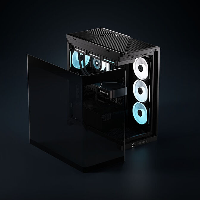 Caixa E-ATX Corsair 4500X LX-R RGB Preto Vidro Temperado image number 17