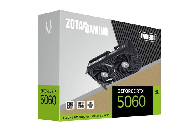 Gr&aacute;fica ZOTAC GeForce&reg; RTX 5060 Twin Edge 8GB GDDR7 DLSS4 image number 1