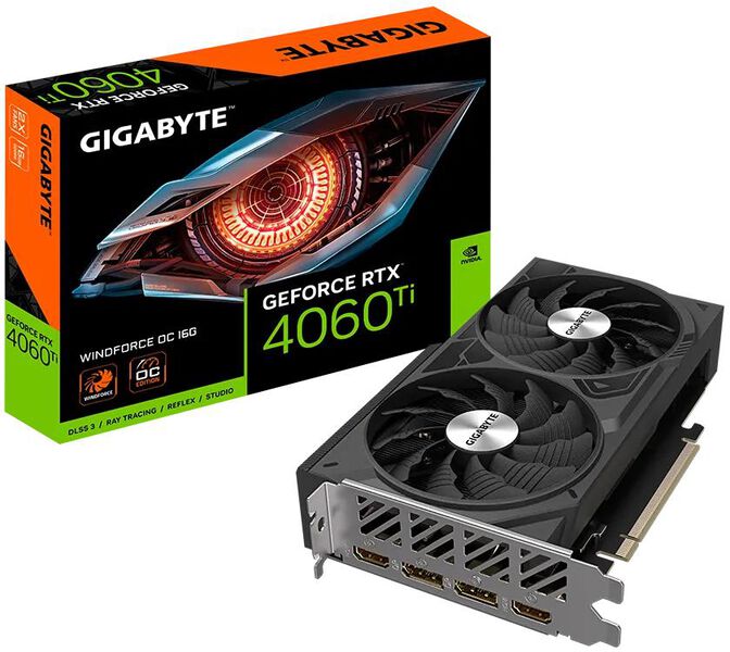 Gr&aacute;fica Gigabyte GeForce&reg; RTX 4060 Ti WindForce OC 16GB GDDR6 DLSS3 image number 1