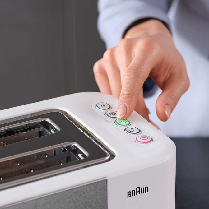 Torradeira Braun HT 5015 WH Branco/Inox image number 5